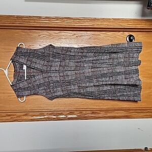 ELLE Plaid Dress Fit and Flare Design Size Large